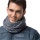 Jack Wolfskin Knitted Tube Scarf (Neck Scarf) Snow Flurry Loop dark blue